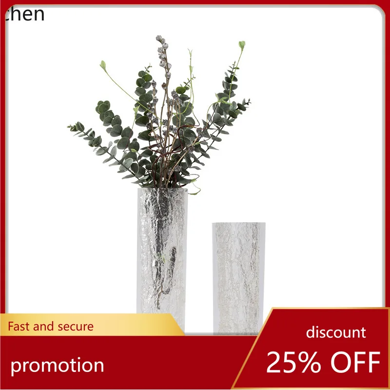 

ZML Ornament Soft Decoration Home Wedding Hotel Desktop Acrylic Vase Transparent Resin Craft