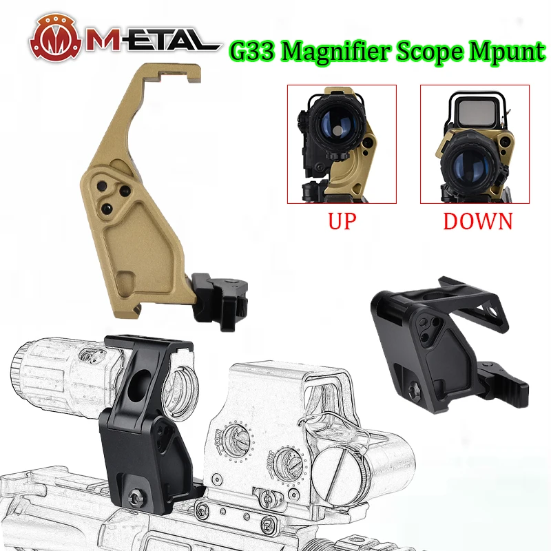 

Tactical Fast FTC Metal G33 Magnifier Scope Mount Bracket Red Dot Sight Fixed Base Original Marking Optical Hunting Accessory