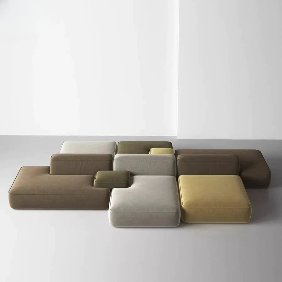 AA minimalist sofa large flat horizontal hall island sofa free combination