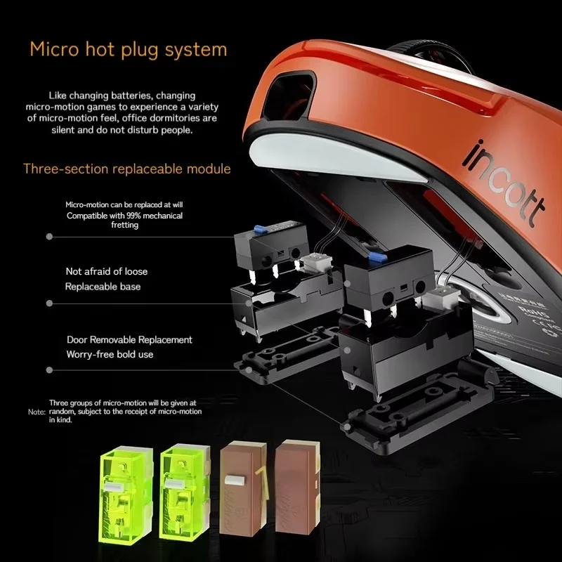 Ironcat G23 Pro Mouse Hot Plug Micro Motion Electronic Gaming Games Three Mode 8k Wireless Bluetooth Paw3395 Office Mouse Gifts