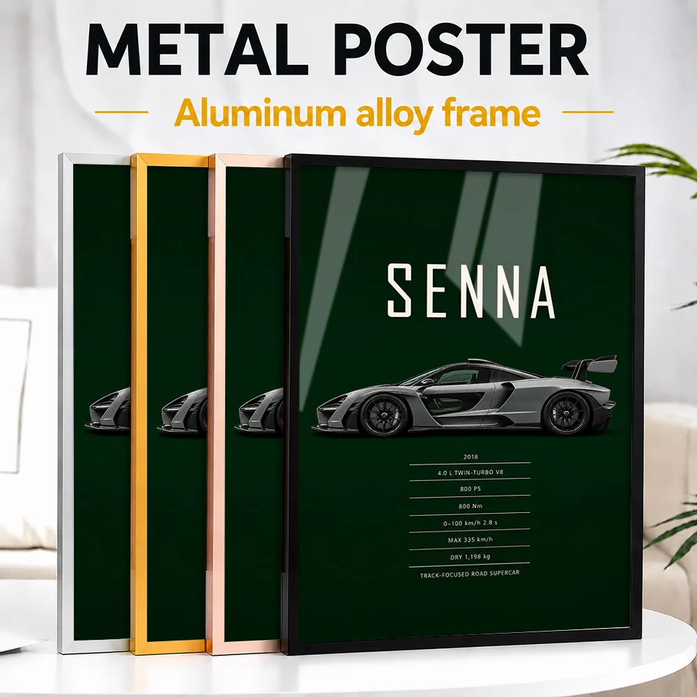 poster-in-metallo-con-cornice-raffigurante-la-supercar-british-senna-victory-grey-un'opera-d'arte-da-parete-realizzata-con-precisione-un-regalo-ideale-per-gli-appassionati-di-circuiti