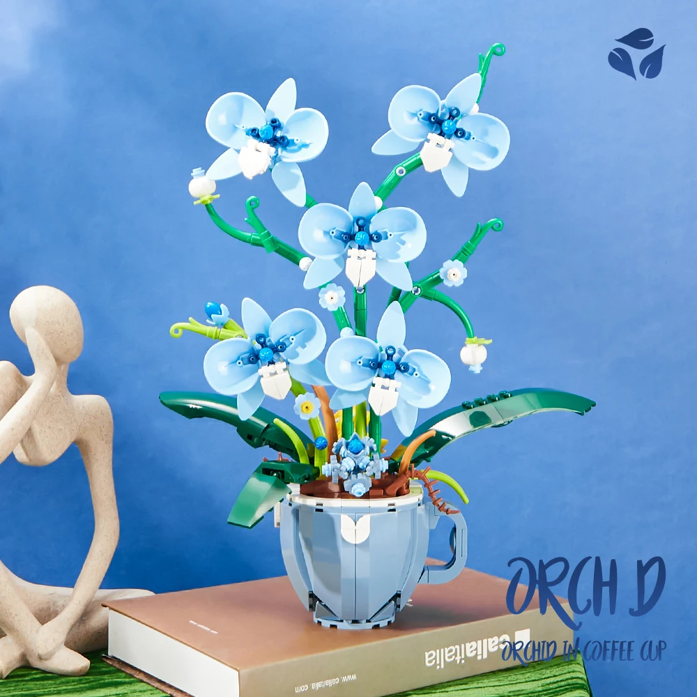 567PCS Potted Orchid MOC Build - Orchid Kids Education ulasan dan harga