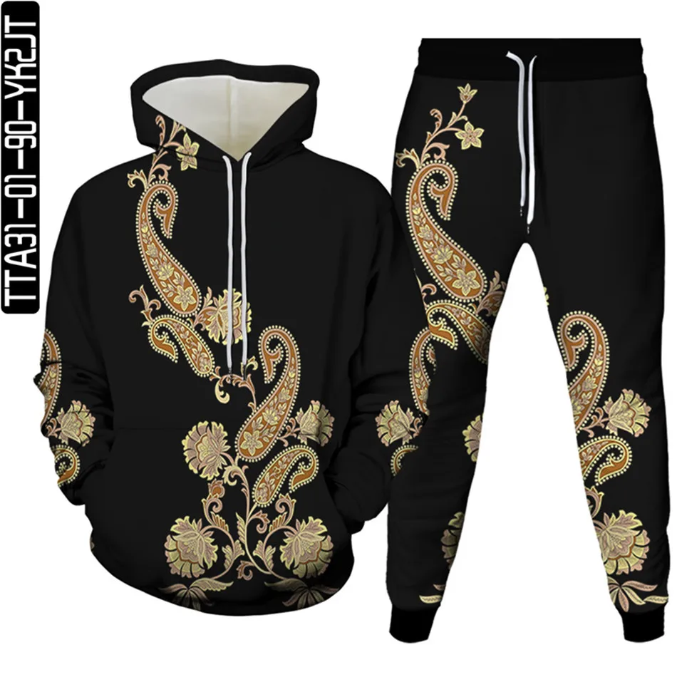 

Women Two Piece Sets Anchor Animal Totem Letters 3D Print Tracksuit Hoodies Trousers Suit Men Casual Outfit Clothing Size S-6XL