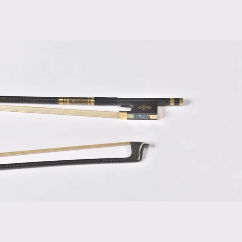 

STLF High Cost-effective 4/4 Braided Carbon Fiber Violin Bow W/Ebony Frog Well Balance White Horse Hair