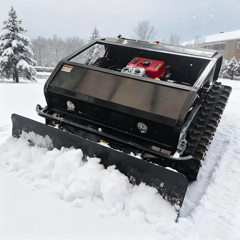 

Remote-Controlled Electric Tracked Snow Ploughs and Snow Sweepers for Sale