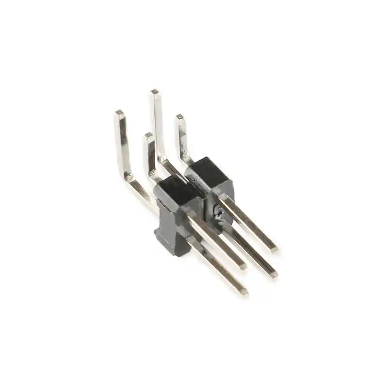 2.54mm Pitch Double Row Bent Pin Header 2*2P/3/4/5/6/7/8/10/12/20/40P