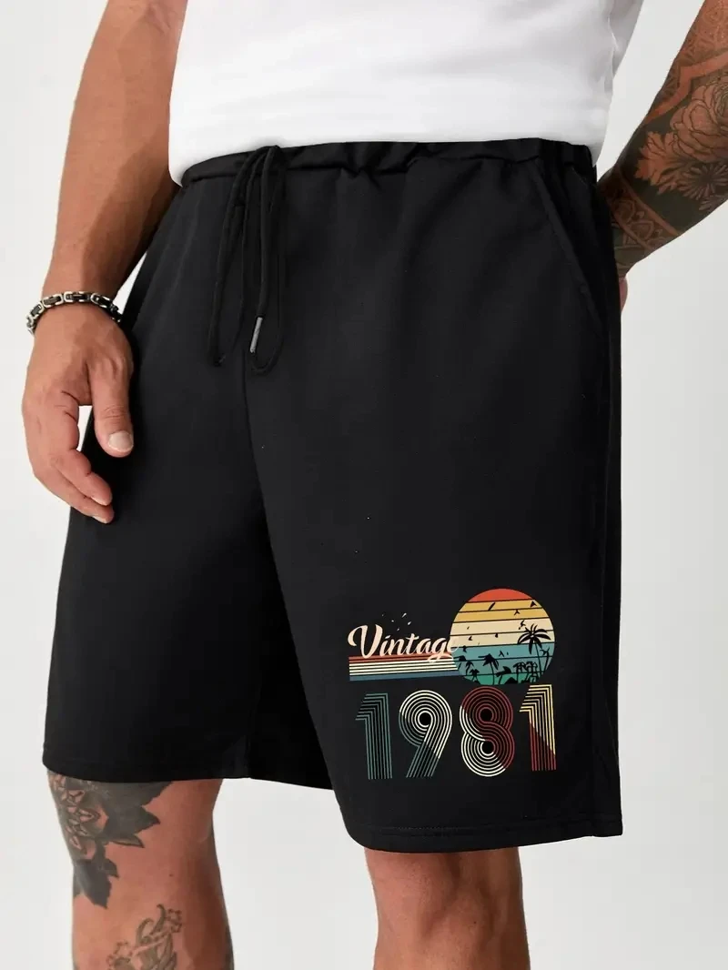 Men's Beach Pants 1918 Summer Beach 3D Printed Shorts Men's Summer Breathable Shorts Fitness Street Shorts for Men Ropa Hombre