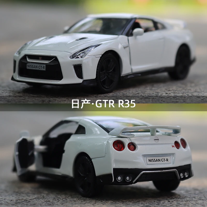 

1:36 Nissan GT-R R35 гоночный автомобиль с высокой имитацией литья под давлением автомобиля из металлического сплава модель автомобиля детские игрушки коллекция подарков