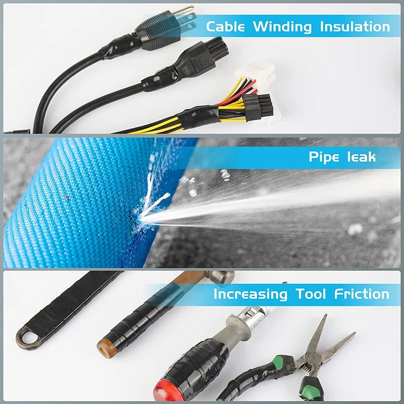 เทปซิลิโคนปิดผนึกด้วยตนเอง1นิ้ว10ฟุตเทปทนความร้อนทำจากซิลิโคนทนความร้อน