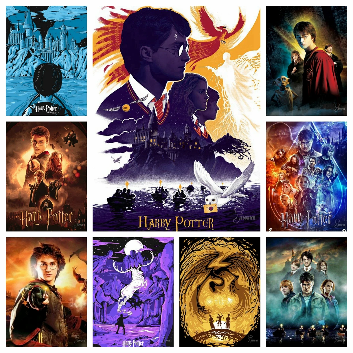 2025 New Harry Potter Diamond Painting Brand New Poster Cover Cross Stitch Mosaic Embroidery Home Decor 5D DIY Art New Kids Gift