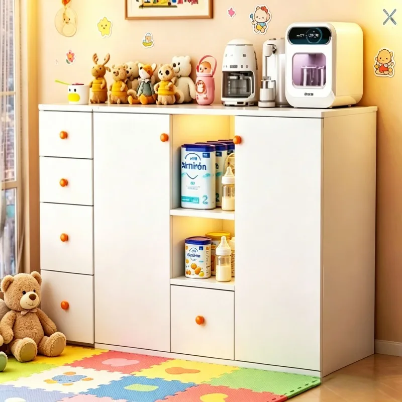 Baby feeding table drawer type toy rack, baby wardrobe storage cabinet, maternal and infant products iron locker