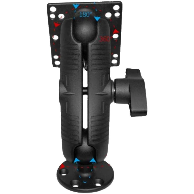 Прочный кронштейн для планшета 2,25 дюйма с шаровым основанием и x мм VESA пластиной для ПК android для промышленного vga hd-mi