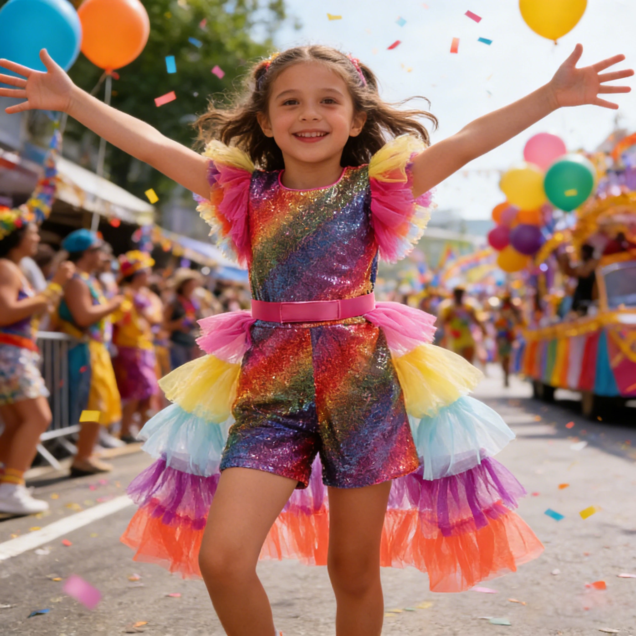 Kleine Mädchen Regenbogen Bunte Overalls Sommer Kinder Shorts Tüll Layered Mesh Kleidung Mädchen Party Prinzessin Kostüme 3-8 Jahre