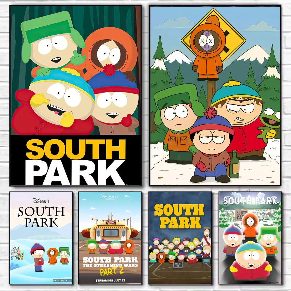 TV Series South Park Poster HD Art Decorative Wall Art Waterproof Home Décor for Living Room Bedroom Café Stylish Gift