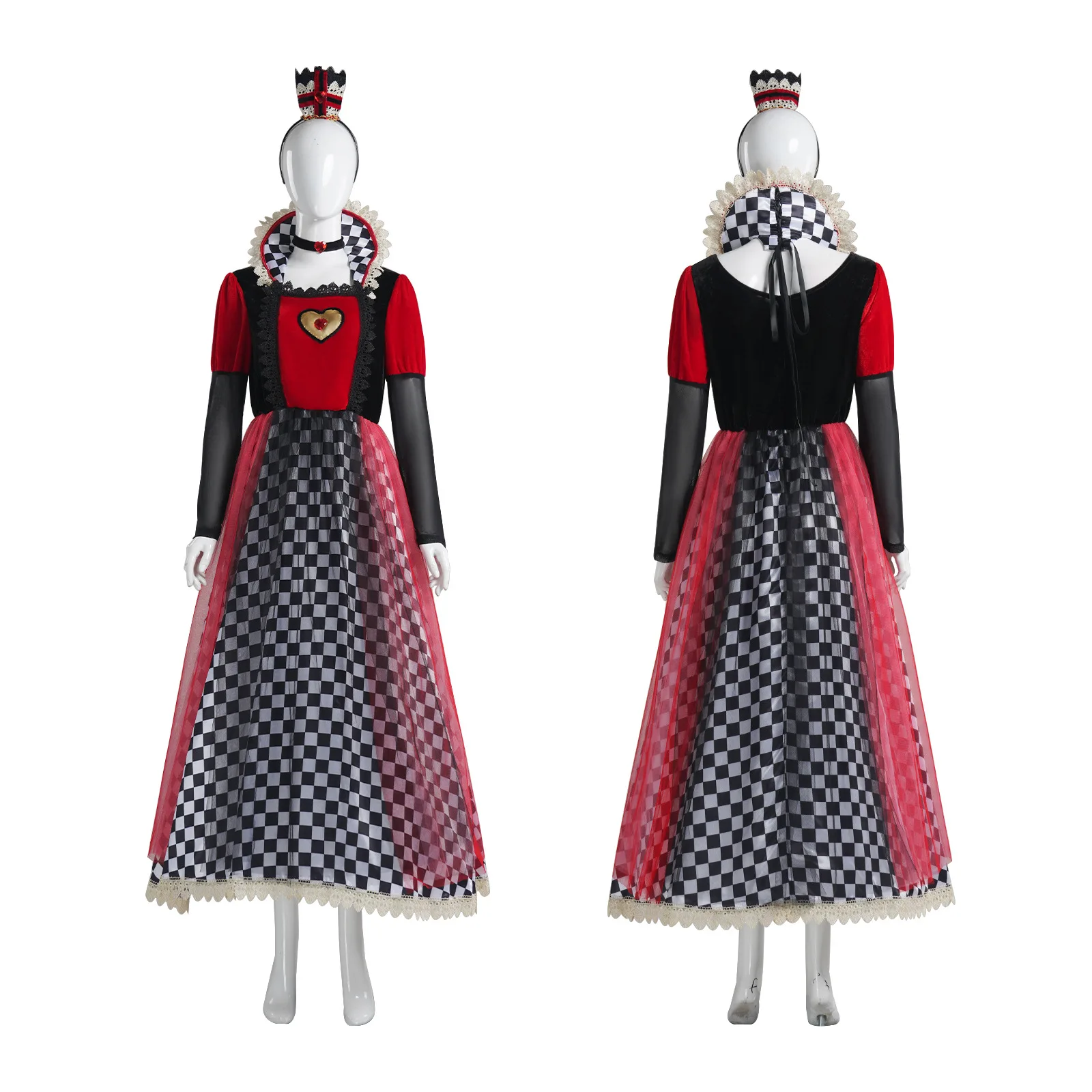 

Cosplay Costume Heart Queen Movie Character Stage Costume Cosplay Dress