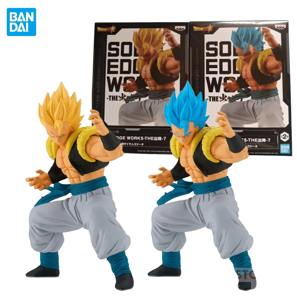 In Stock Original Bandai BANPRESTO Dragon Ball Solid Edge Works The Departure 7 Gogeta อะนิเมะรุ่นของเล่นสะสมของขวัญ