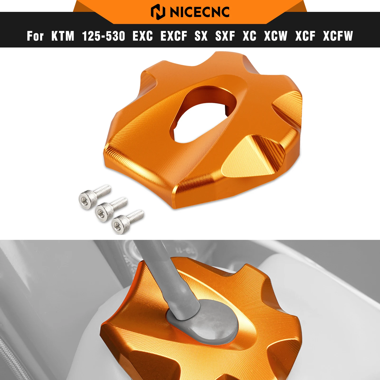 

NICECNC For KTM EXC 300 2014-2023 Fuel Tank Cap Case For KTM TPi EXC-F 350 450 XC XCF XCW XCW-F Husqvarna TE300 GasGas EC300