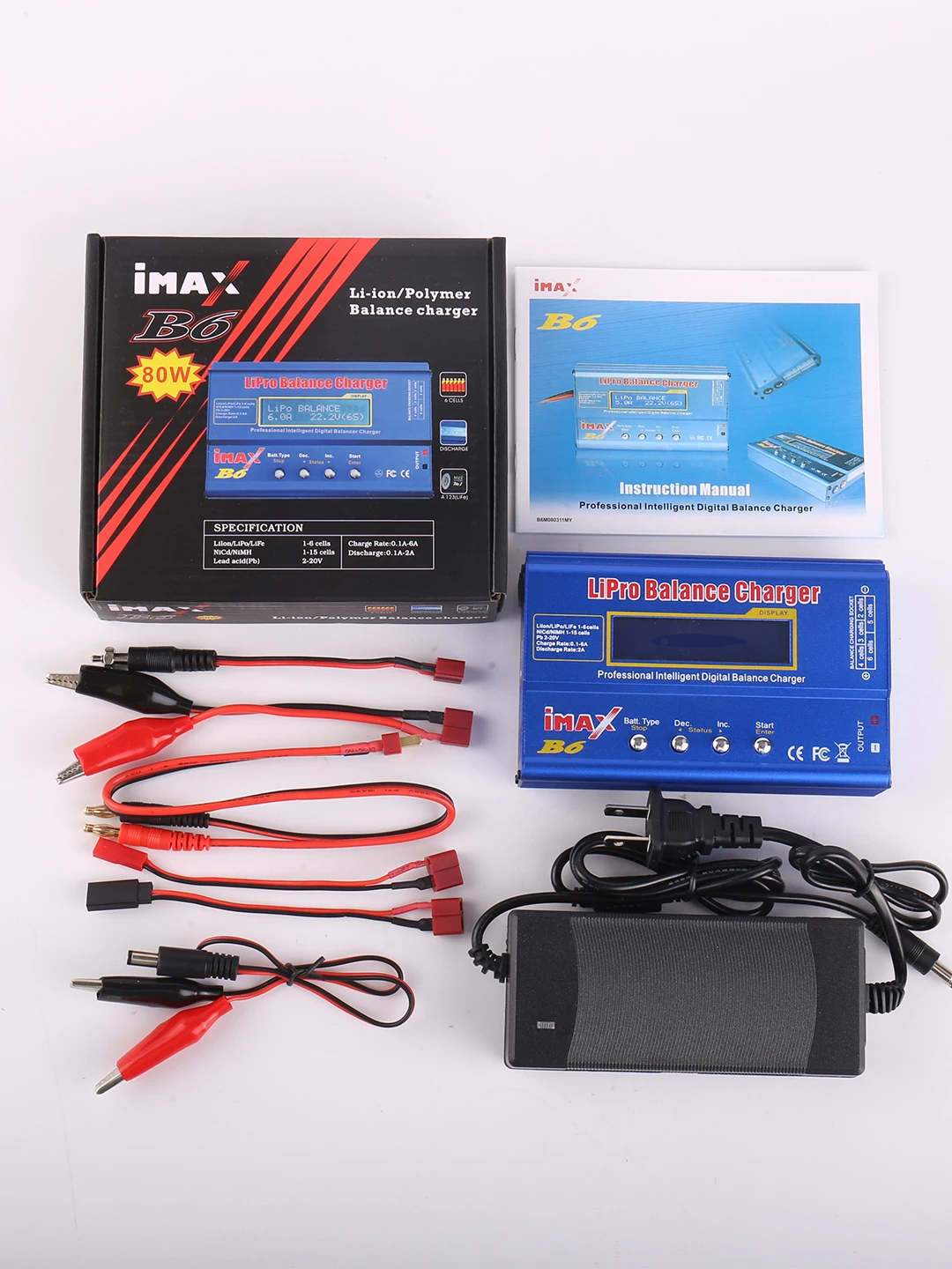 B6 50W 80W 6A caricabatteria Lipo NiMh li-ion Ni-Cd Digital B6 Lipro Balance Charger scaricatore