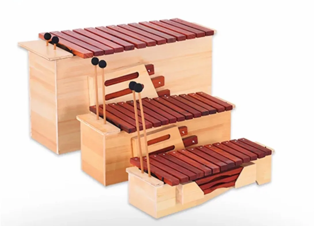 Xylophone 13 tones Complete set includes Treble, midrange and bass tonal modification Box type percussion instrument