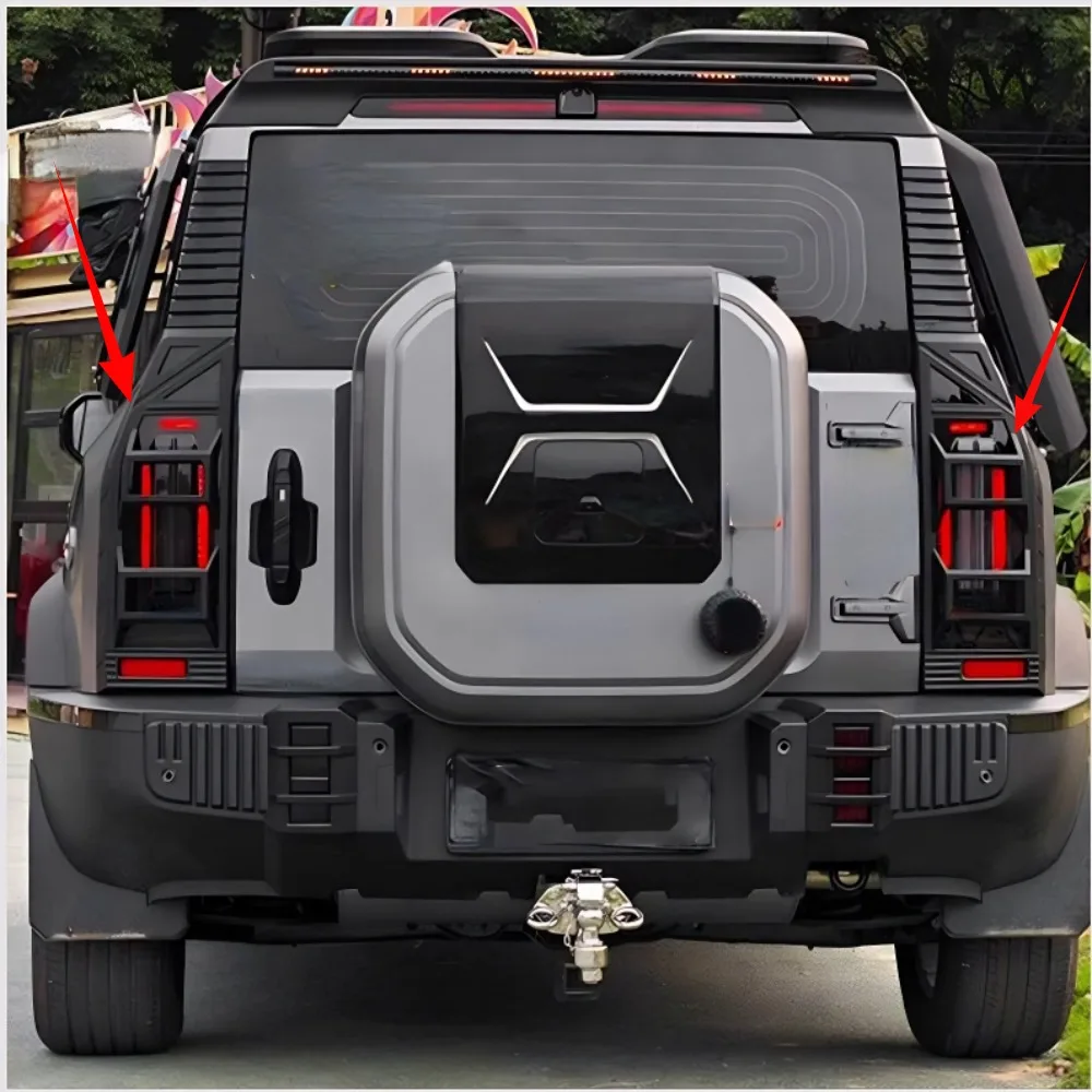 

Для Chery Jetour Traveller T2 2023 2024, автомобильный механический задний фонарь, рамка с защитой от царапин, задний фонарь, тюнинг, внешние аксессуары