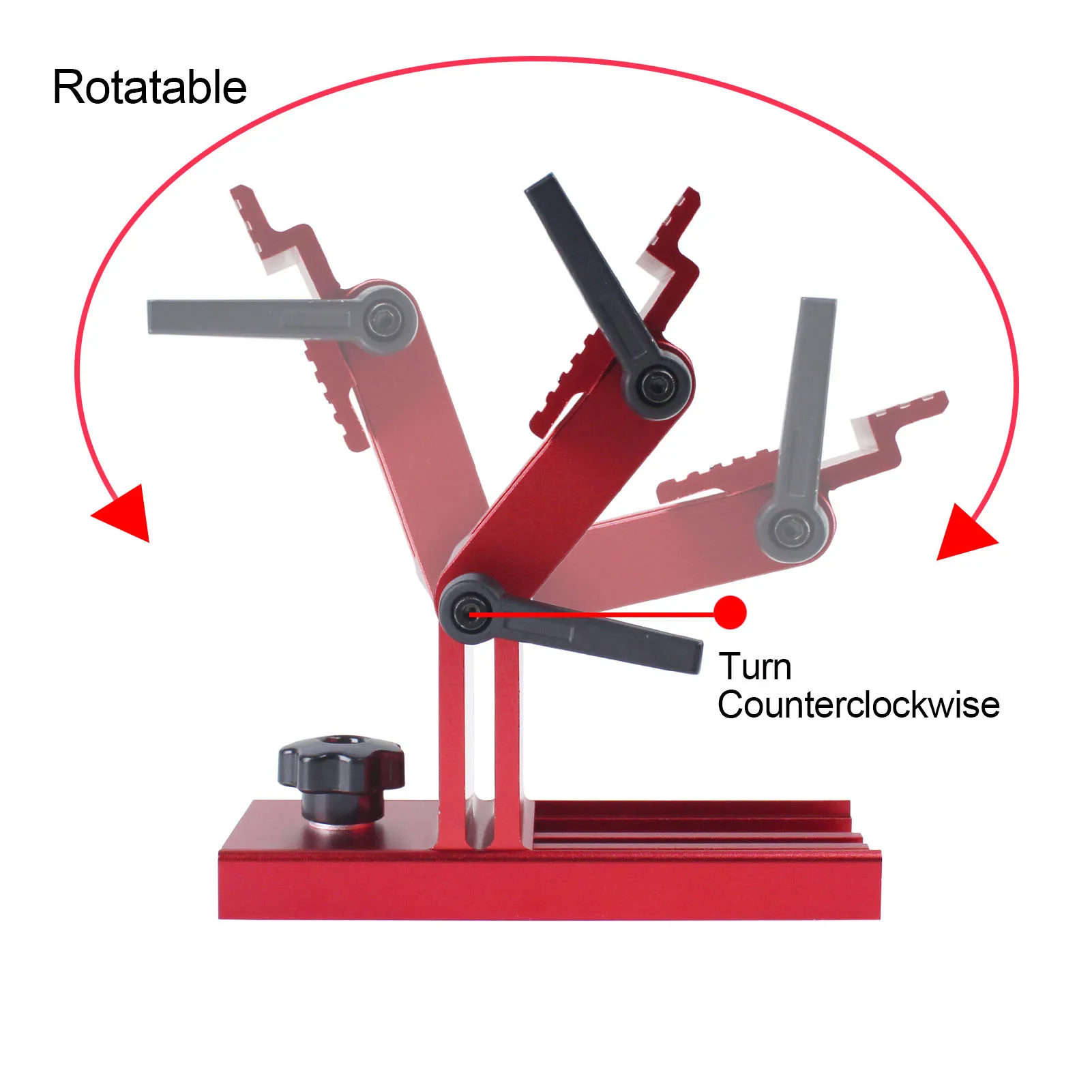 Gabarit d'affûtage d'outils en alliage d'aluminium réglable, gabarit d'affûtage d'outils en alliage d'aluminium pour ponceuse de meuleuse d'établi de 6 à 8 pouces