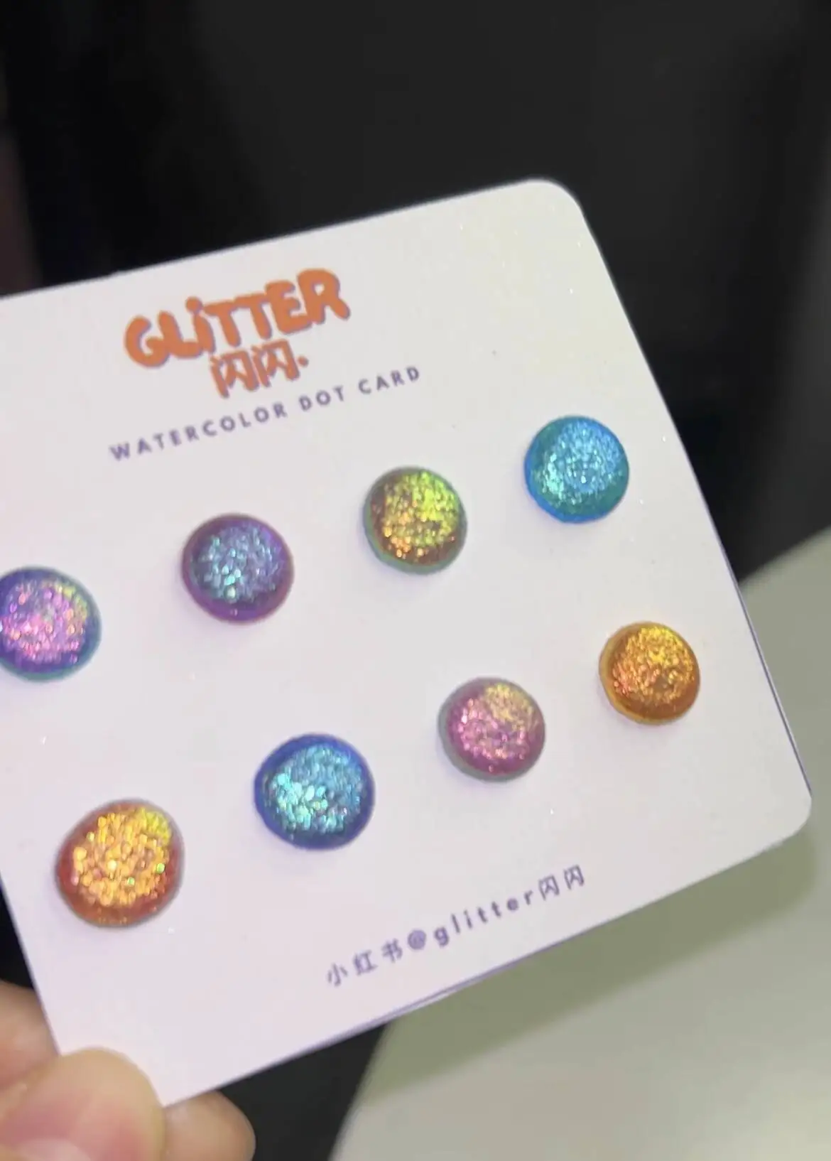 

Pearlescent Watercolor Dot Card Solid Pigment Chameleon Trial Set Painting Dot Tip Pull Flower Nail Art Handicraft English