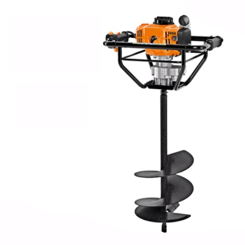 Ground drilling, high-power single-person two-stroke planting and transplanting professional agricultural machinery