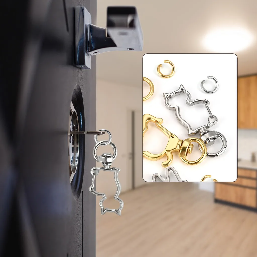 Shaped buckle heart-shaped keychain Accessories connecting buckle Exquisite easy to match Key ring pendant gift hook buckle