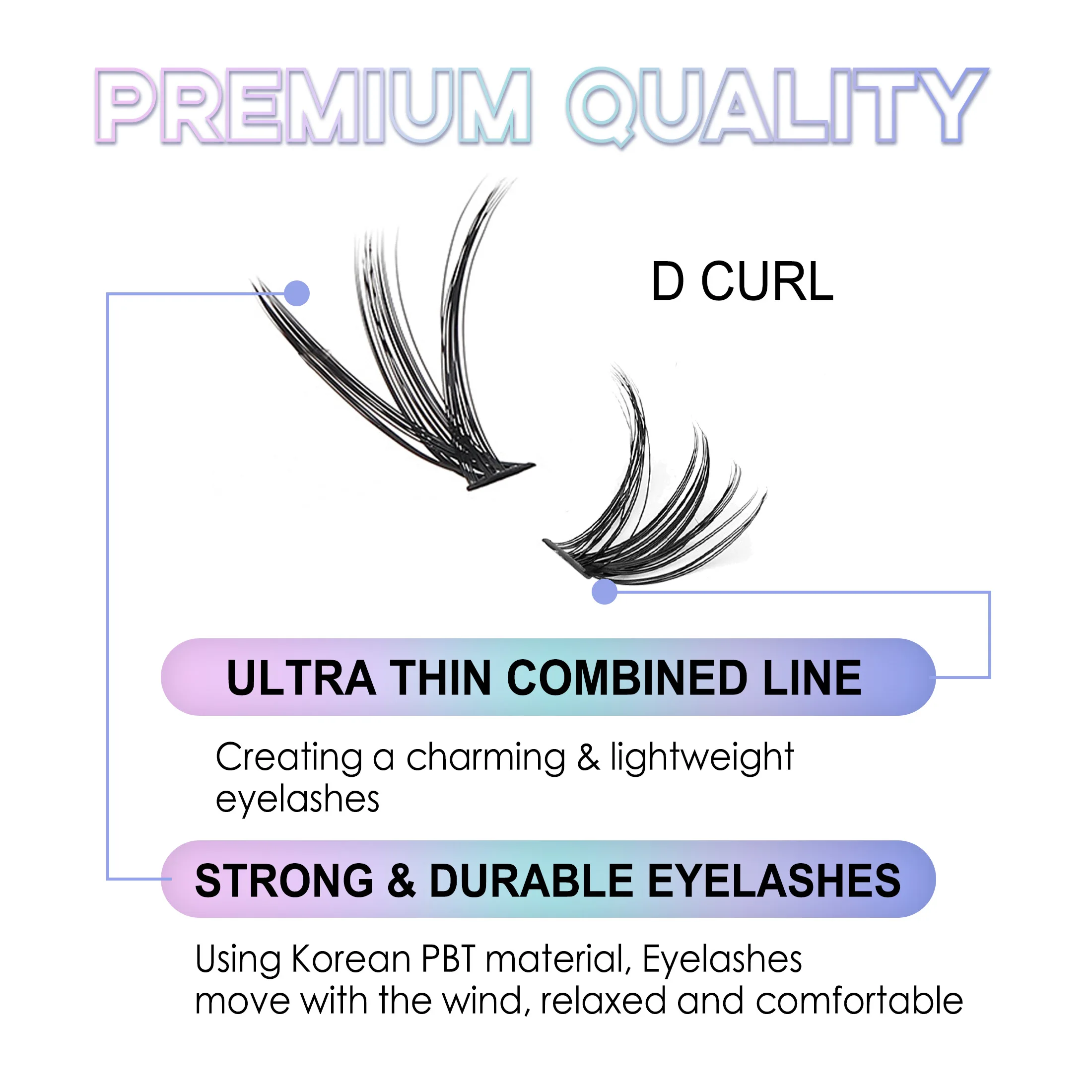 Kit de extensão de cílios diy 3040d, clusters individuais com pinças removedoras de cola, conjunto de maquiagem cosplay para fácil aplicação