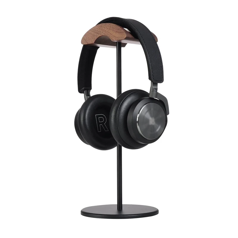 Headphone Holder Headset Bracket Hanger Hook Earphone Stand Desktop Mount Wooden and Metal