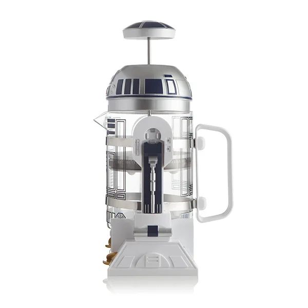 960ml CREATIVE STAR WAR Moka Hand Coffee Maker Robot Star French Press Wars coffee pot machine 24cm high Stainless Steel