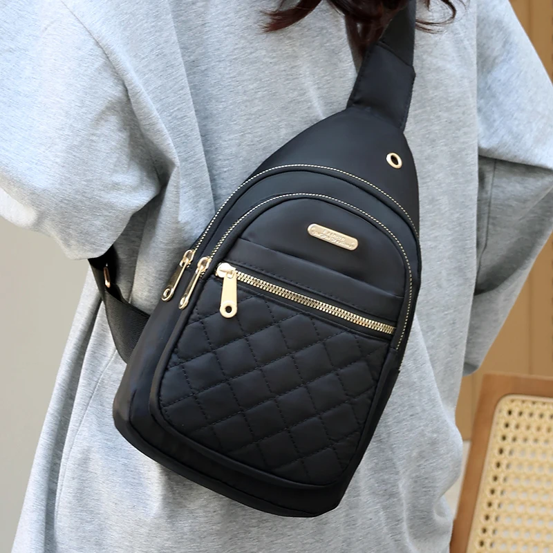 

Fashionable Casual Shoulder Bag, Diamond Stitched Design, Women's Shoulder Bag, Daily Commuting Bag, Cycling Chest Bag, Etc