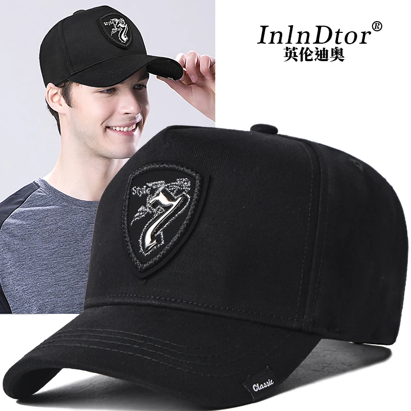 60-65 big head circumference high top baseball cap men show face small hat tide brand large size letters fishing cap
