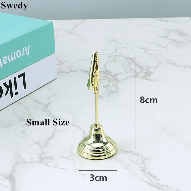 Metal Wedding Photo Picture Clip Stand Table Place Card Holder Restaurant Menu Paper Sign Holder Display Stand