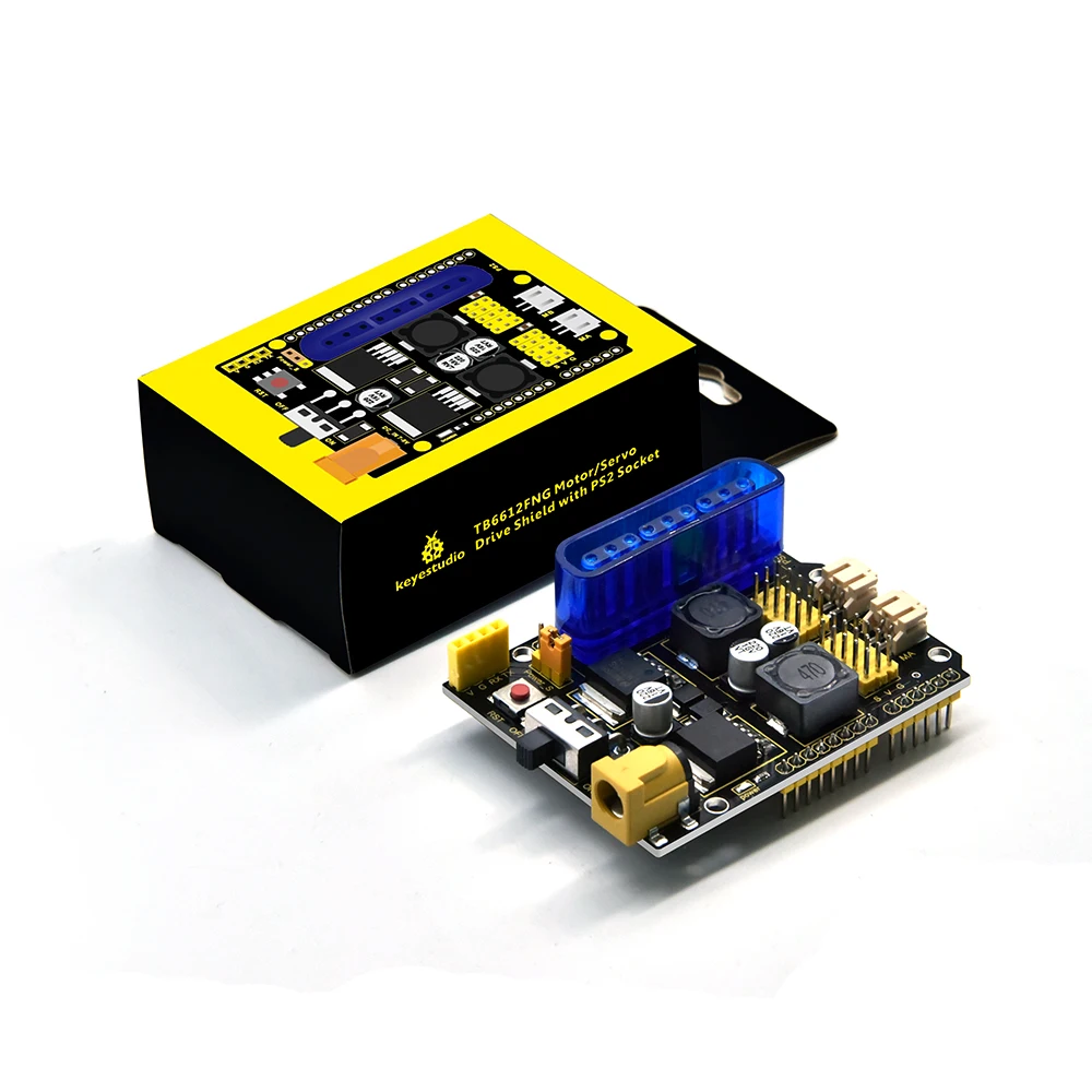 Keyestudio TB6612FNG Osłona silnika/servo napędu z gniazdem PS2 dla płyty rozwojowej Arduino UNO R3