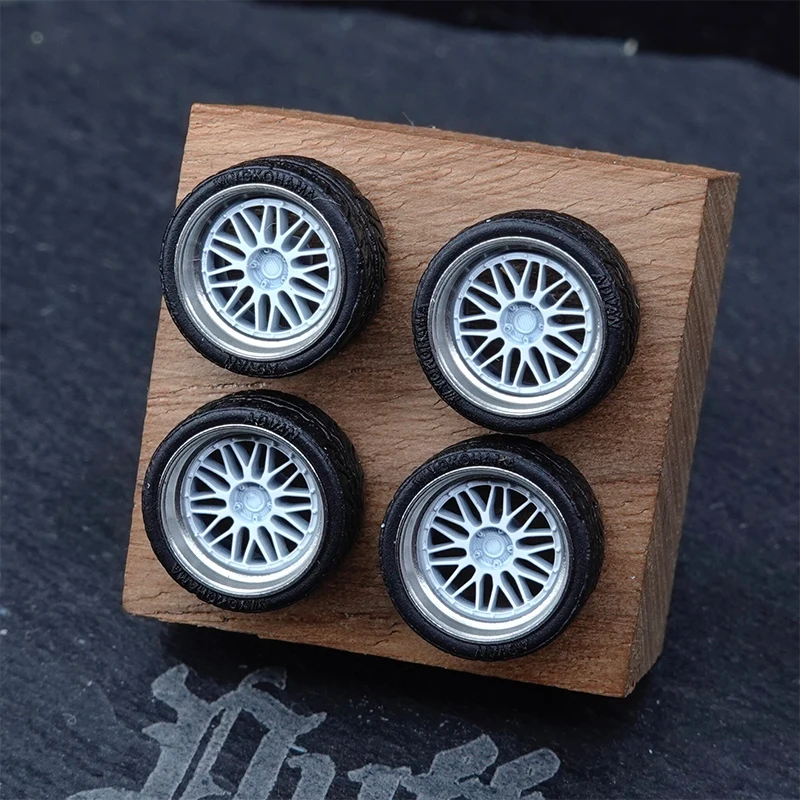 PuffStudio_1/64 modified wheel hub-BBS-LM diameter-8.1mm plug-in hub suitable for car model modification accessories view 4