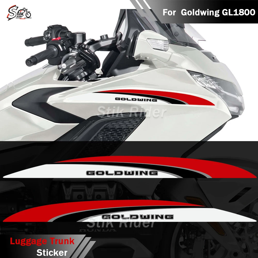 

Motorcycle For HONDA Goldwing GL1800 GL 1800 Luggage Trunk Stickers Tour Tank Pad Decal Fairing Fender Accessories Protector