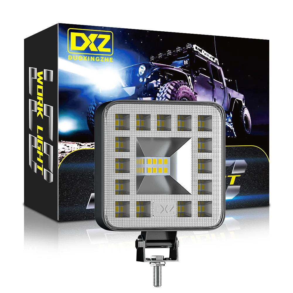 

New Automotive Work Light 3 Inch Square 23LED 69W Off-road Spotlight Auxiliary Car Light Flood Driving Light