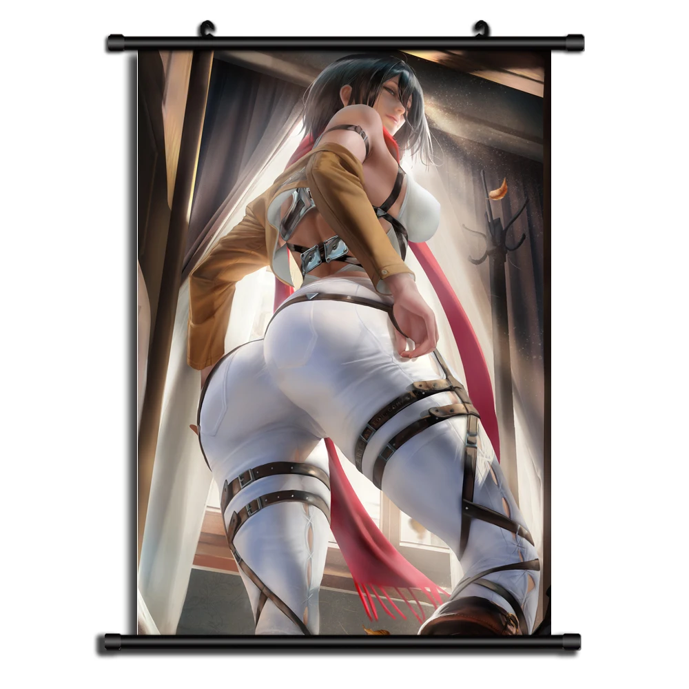 Attack on Titan Mikasa Ackerman Anime Pictures Wall Art Canvas Painting Posters Prints Room Decor Home Decor Cosplay Uncensored