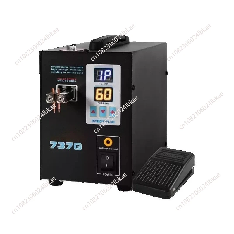 18650 Battery Operated Lithium Spot Welder, Dual Pulse Dual Display Dual Mode Pedal Touch Welding Equipment