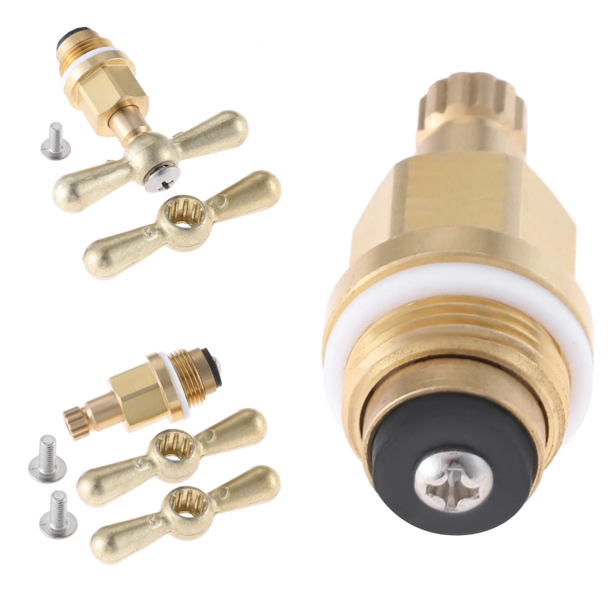 

Комплект латунных запорных шпилек для кранов PK1100, совместимый с кранами Arrowhead, для дренажных трубок котлов и напольных кранов, эффективная защита от протечек