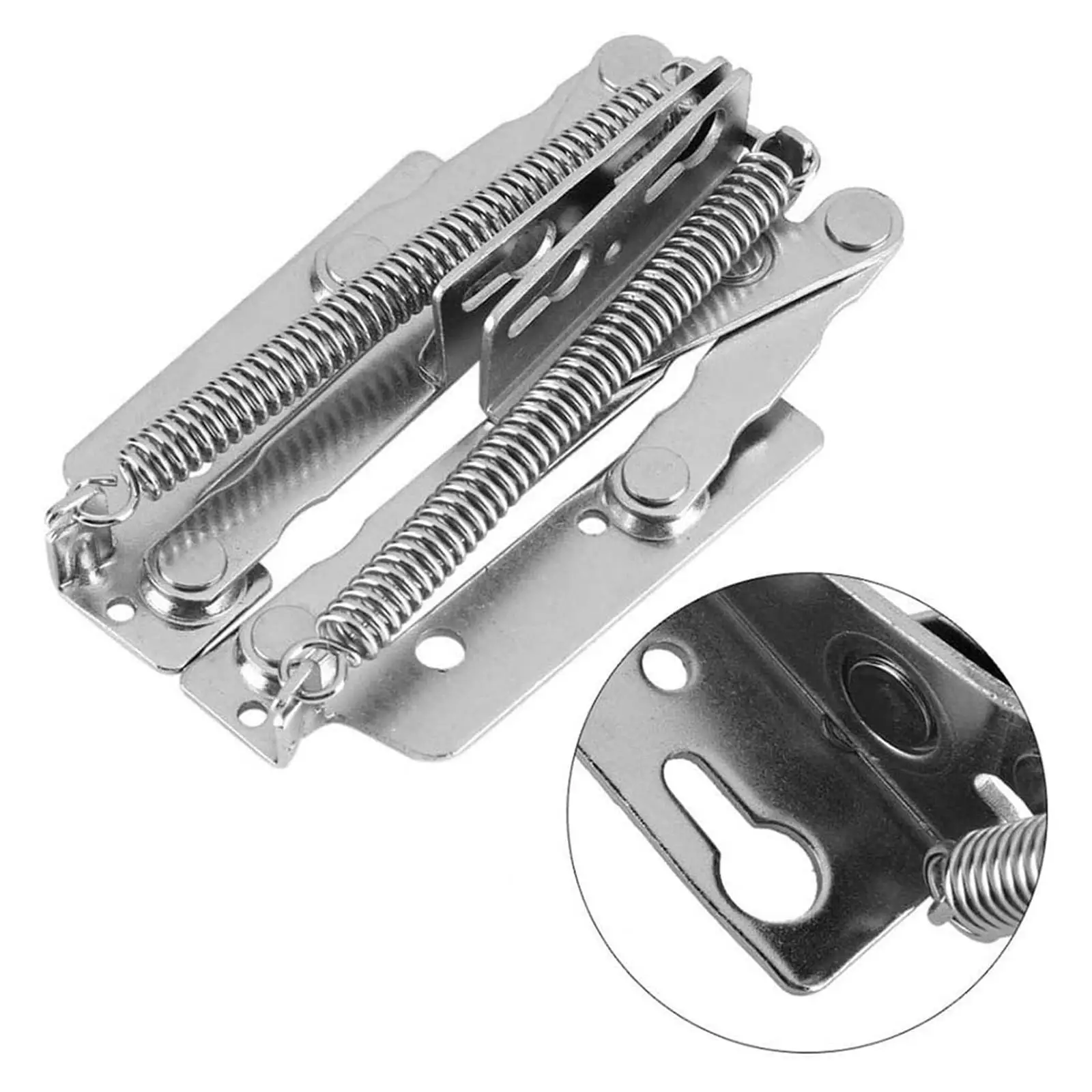 2x 80 Degree Foldable Lifting Brackets Hardware Accessories Heavy Duty Folding Bed Lifting Hinge for Folding Sofa Bed Corner