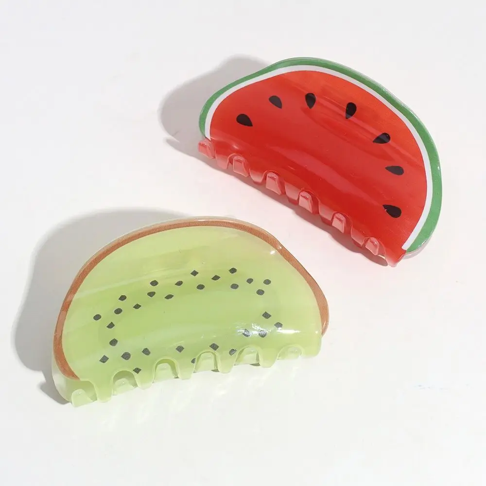 Kiwis Mädchen Haarnadeln Erdbeere Pferdeschwanz Halter Pitaya Zitrone Früchte Haar Klaue Wassermelone Koreanische Haar Clips Frauen Shark Clip