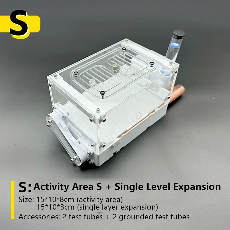 Ant Farm Ant House Insect Box Ant Nest Anthill Configurable 18 Calibre Test Tubes