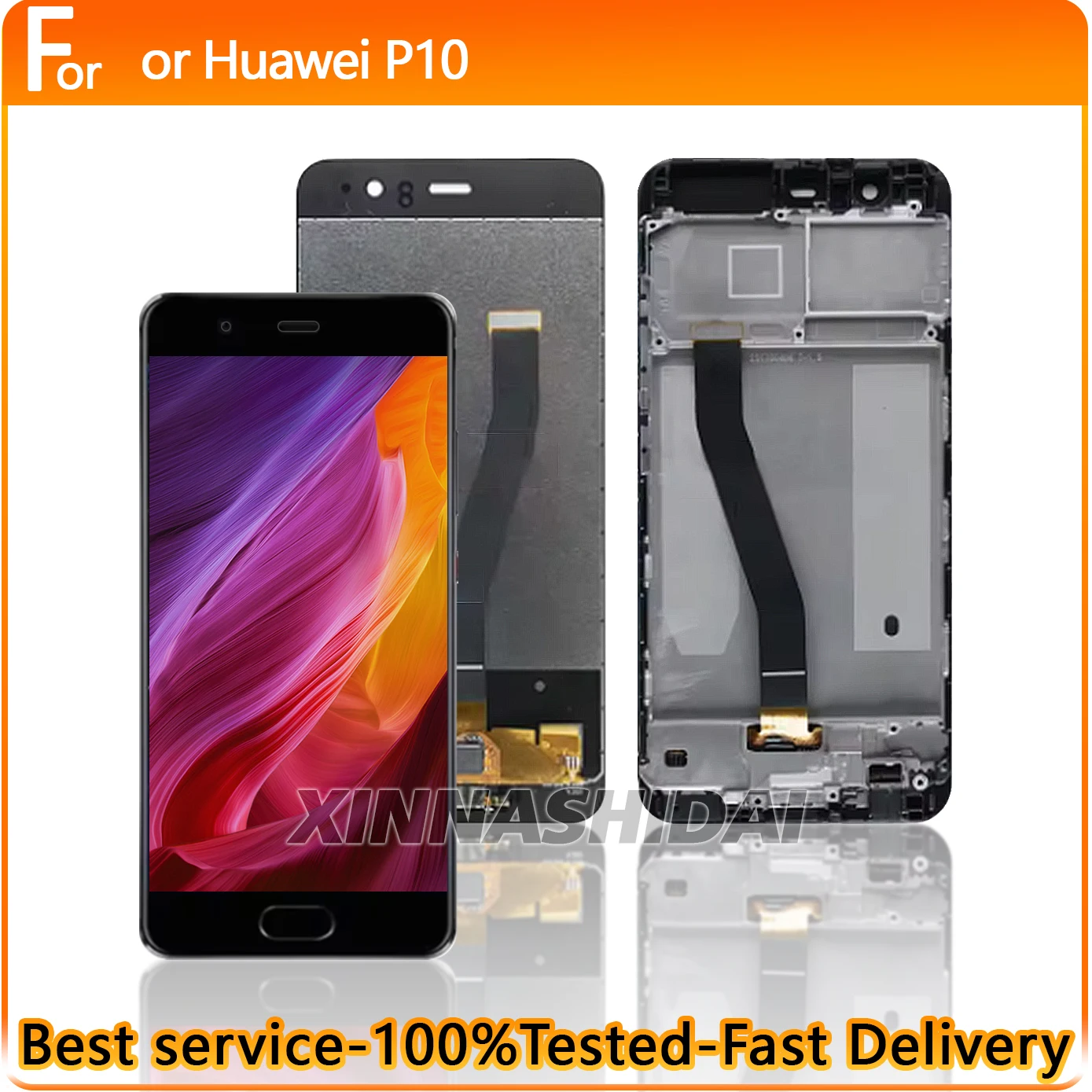 AAA Hohe Qualität LCD Für Huawei P10 LCD Display Touchscreen Digitizer Montage TFT Bildschirm Ersatz Mit Rahmen