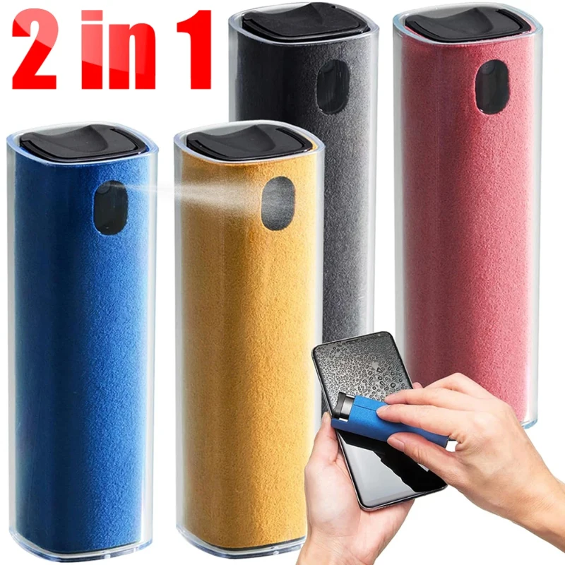 Mini Screen Cleaner Spray Bottle Set Mobile Phone IPad Tablet PC Computer Microfiber Cloth Wipe IPhone Cleaning Glasses Wipes