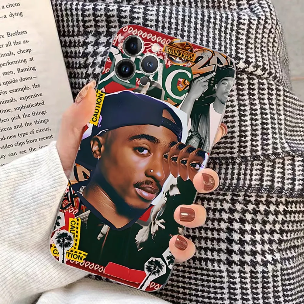 2-2PAC Rocky Rapper Phone Case For IPhone 16 15 8 7 6 6S Plus X SE XR XS 14 11 12 13 Mini Pro Max Mobile Case