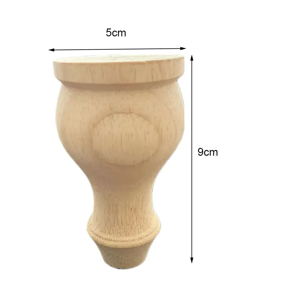 1PC Solid Wood Furniture Heighten Legs Sofa Stool Increased Pad Bed TV Cabinet Coffee Table Round Heighten Feet Furniture Parts