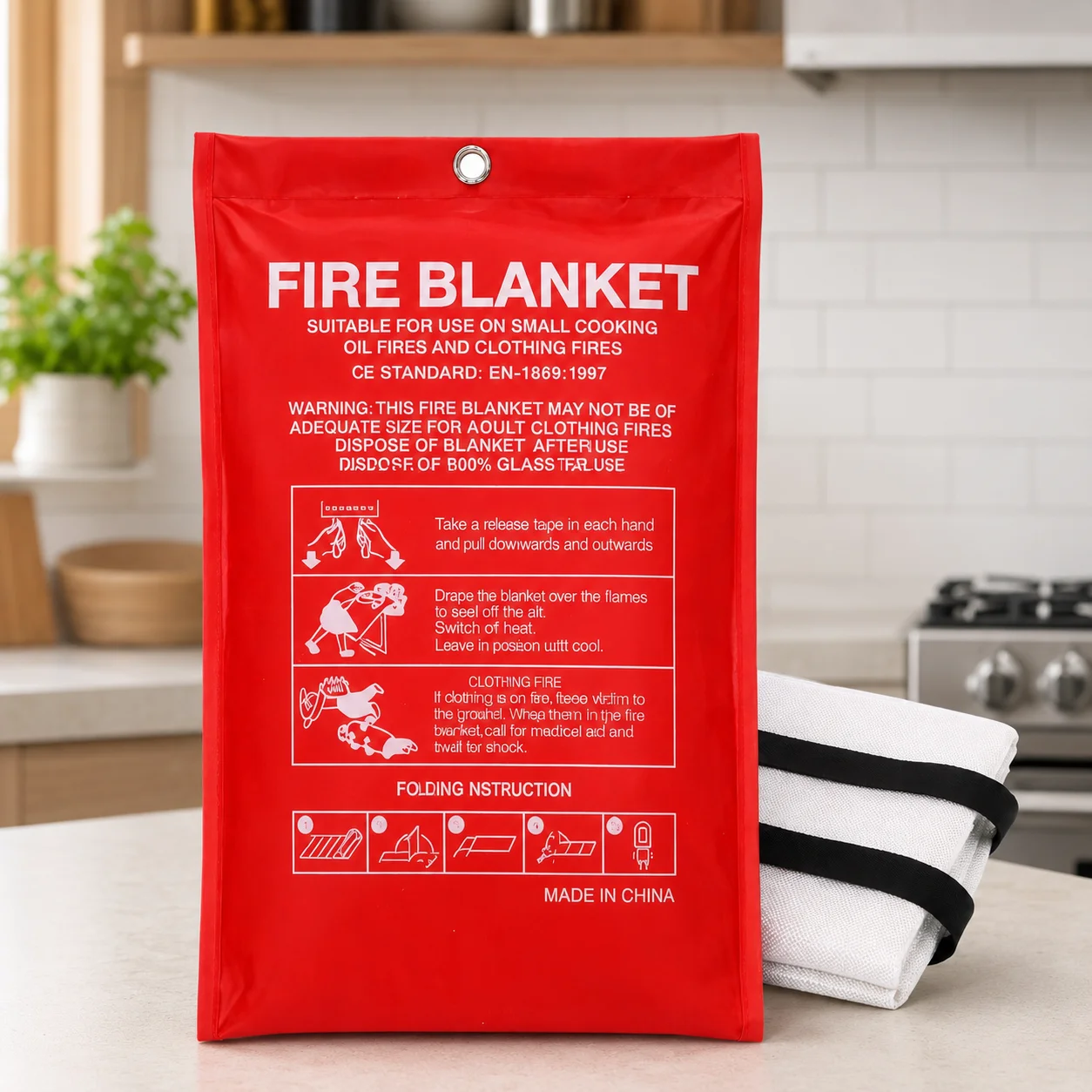 Brandblusdeken / Noodbrandblus - Fire Blanket Kitchen recensie en prijs
