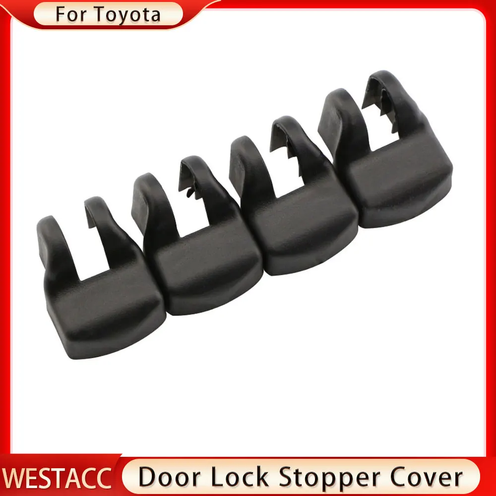 4Pcs ABS Car Door Lock Cover Door Stopper Cover for Toyota Camry 2008-2013 Corolla 2008-2013 RAV4 RAV 4 2013-2018 Accessories